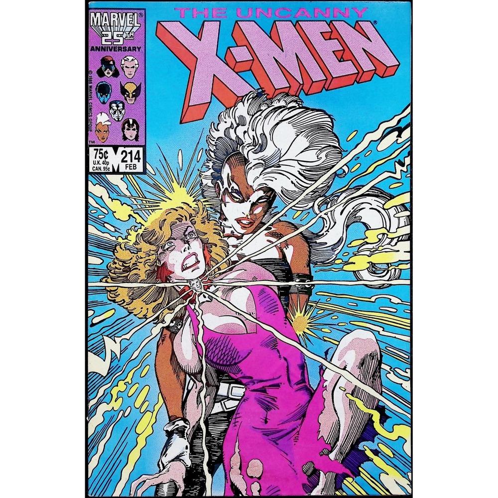 Uncanny X-Men #214 Direct Ed Dazzler Joins X-Men Marvel Comic Book 1986